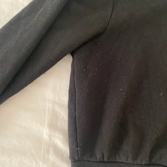 ALO CROP SWEATER BLK SZ SMALL - Picture 3 of 5